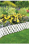 NEW 4 Pcs Outdoor Flexible Garden Edging Border 517918 – Decorative Lattice Fence Panels - with | Sold by Uncle Wiener's Wholesale