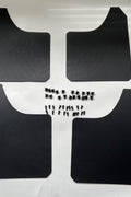 NEW 4 PCS UNIVERSAL MUD FLAPS MUDFLAPS & HARDWARE 4PMF1 - with | Sold by Uncle Wiener's Wholesale