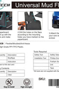 NEW 4 PCS UNIVERSAL MUD FLAPS MUDFLAPS & HARDWARE 4PMF1 - with | Sold by Uncle Wiener's Wholesale