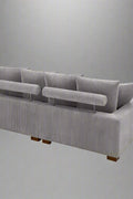 4-Piece Corduroy Sectional Sofa in Dark Gray with Reversible Chaise

Light Gray Corduroy Sectional Sofa – Compact Modern Design

Corner Sectional Sofa with Plush Ribbed Upholstery

Modern 4-Piece Sofa Set with Reversible Layout Options

Living Room Sofa Set – Medium Firm Corduroy Upholstery