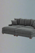 4-Piece Corduroy Sectional Sofa in Dark Gray with Reversible Chaise

Light Gray Corduroy Sectional Sofa – Compact Modern Design

Corner Sectional Sofa with Plush Ribbed Upholstery

Modern 4-Piece Sofa Set with Reversible Layout Options

Living Room Sofa Set – Medium Firm Corduroy Upholstery