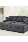 4-Piece Corduroy Sectional Sofa in Dark Gray with Reversible Chaise

Light Gray Corduroy Sectional Sofa – Compact Modern Design

Corner Sectional Sofa with Plush Ribbed Upholstery

Modern 4-Piece Sofa Set with Reversible Layout Options

Living Room Sofa Set – Medium Firm Corduroy Upholstery