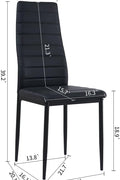 Single Faux Leather Chair – Side Angle View
