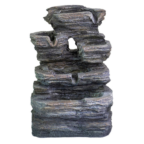NEW 4 - Stream Resin Tabletop Water Fountain – Decorative Indoor Relaxing Water Feature 190511 - with | Sold by Uncle Wiener's Wholesale