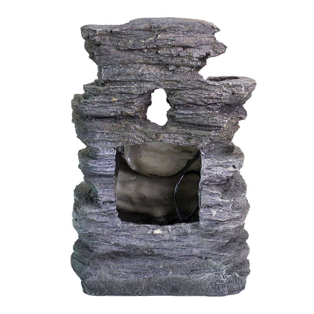 NEW 4 - Stream Resin Tabletop Water Fountain – Decorative Indoor Relaxing Water Feature 190511 - with | Sold by Uncle Wiener's Wholesale