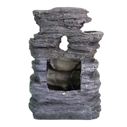 NEW 4 - Stream Resin Tabletop Water Fountain – Decorative Indoor Relaxing Water Feature 190511 - with | Sold by Uncle Wiener's Wholesale