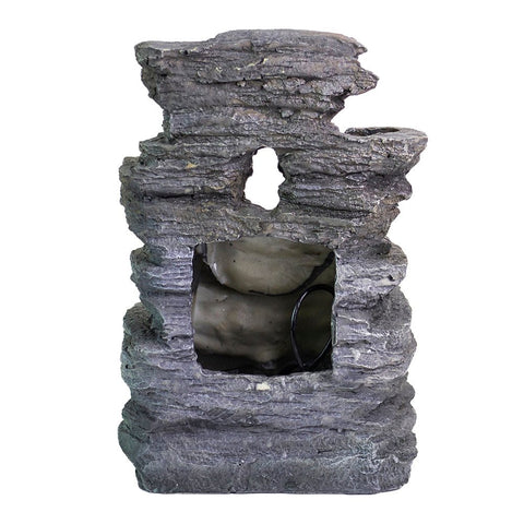 NEW 4 - Stream Resin Tabletop Water Fountain – Decorative Indoor Relaxing Water Feature 190511 - with | Sold by Uncle Wiener's Wholesale