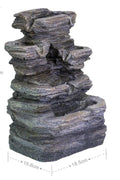 NEW 4 - Stream Resin Tabletop Water Fountain – Decorative Indoor Relaxing Water Feature 190511 - with | Sold by Uncle Wiener's Wholesale