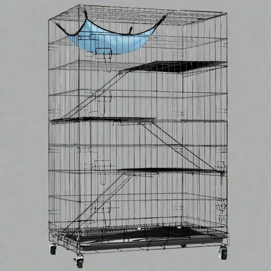 NEW 4 TIER 48 IN CAT CAGE KENa4-Tier Indoor Cat Cage Playpen with Hammock – Full View

Metal Cat Enclosure with Platforms and Ladders – Side View

Spacious Cat Kennel Enclosure – Door Open

Indoor Metal Cat Playpen for Multiple Cats – Foldable Frame

Large Cat Cage with Accessories – Setup ViewNEL PLAY PEN - with | Sold by Uncle Wiener's Wholesale