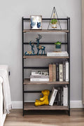 New 4 - Tier Industrial Folding Bookshelf ��� Space - Saving Metal Book Shelf for Home & Office Storage 427911 - with | Sold by Uncle Wiener's Who