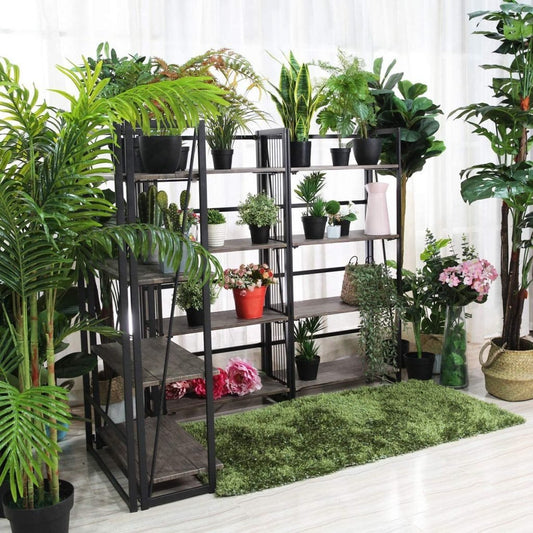 New 4 - Tier Industrial Folding Bookshelf ��� Space - Saving Metal Book Shelf for Home & Office Storage 427911 - with | Sold by Uncle Wiener's Who