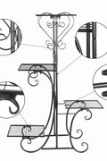 New 4 Tier Metal Flower Holder – Indoor Plant Stand for Home & Office PL130 - with | Sold by Uncle Wiener's Wholesale