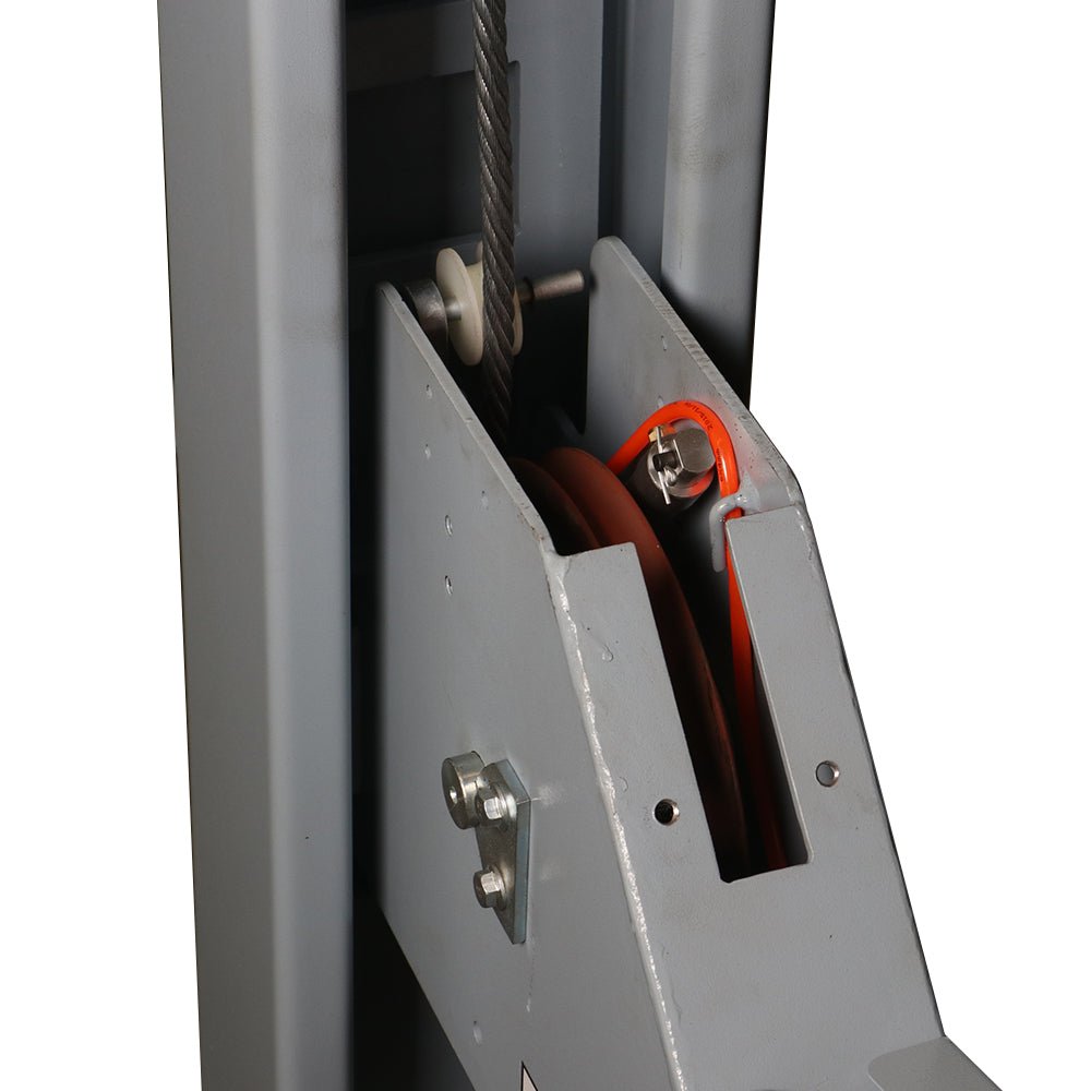 New 4 - Ton (8,818 lb) Four - Post Alignment Lift with Wheel - Free Scissor Lift – Pneumatic Lock & 24V Control HFL4340X - with | Sold by Uncle Wiener's Wholesale