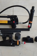 4 Ton Hydraulic Porta Power Kit with attachments and carry case
Auto body frame straightener tool set for car and truck repairs
Heavy-duty hydraulic lift and push tools for garage frame alignment