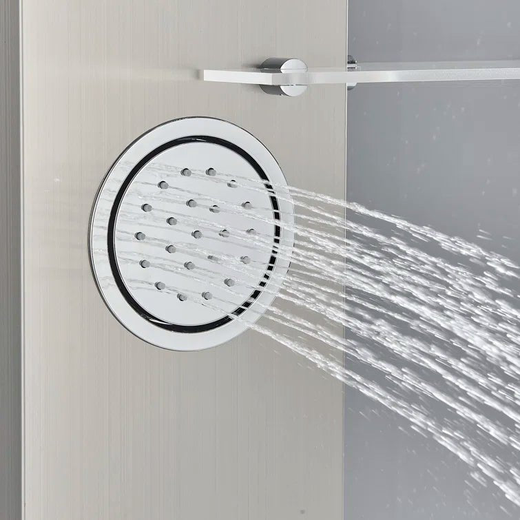 New 4 - Way Stainless Steel LED Jet Rainfall Massage Shower – Luxury Bathroom Shower Head - with Stainless Jet Rainfall Massage Shower | Sold by Uncle Wiener's Wholesale
