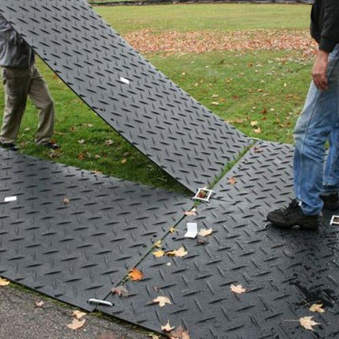 New 4 x 8 FT HDPE Ground Protection Mat – Heavy - Duty, Includes 1 Uni Connector & 1 Bi Connector 1127522 - with | Sold by Uncle Wiener's Wholesale