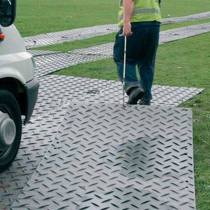 New 4 x 8 FT HDPE Ground Protection Mat – Heavy - Duty, Includes 1 Uni Connector & 1 Bi Connector 1127522 - with | Sold by Uncle Wiener's Wholesale