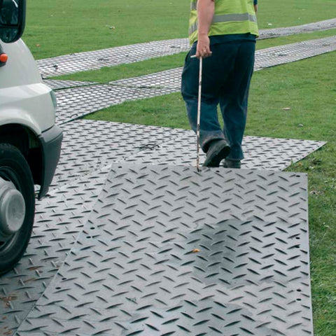 New 4 x 8 FT HDPE Ground Protection Mat – Heavy - Duty, Includes 1 Uni Connector & 1 Bi Connector 1127522 - with | Sold by Uncle Wiener's Wholesale