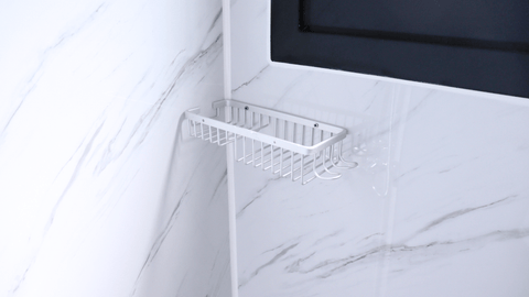 Compact bathroom sink with modern fixture and window