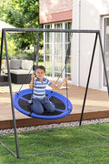 New 40 Inch Saucer Tree Swing for Kids – 700 lb Capacity with Hanging Kit, Blue & Black – M18A002 - with | Sold by Uncle Wiener's Wholesale