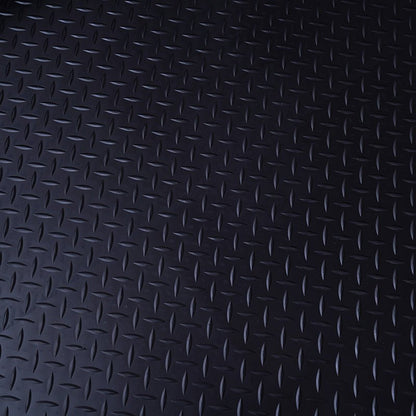 Diamond Rubber Flooring Roll Installed in Garage – Black Non-Slip Surface

Heavy-Duty Rubber Flooring Texture – Diamond Pattern Close-Up

Garage or Gym Flooring Roll – Industrial Rubber Mat

Industrial Rubber Roll Mat – 40 SQFT and 125 SQFT Options Available
