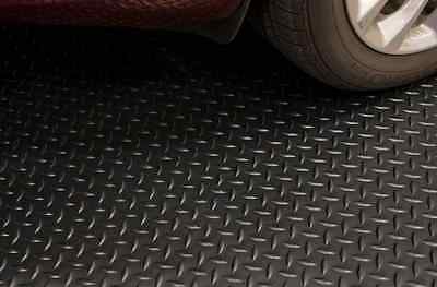 Diamond Rubber Flooring Roll Installed in Garage – Black Non-Slip Surface

Heavy-Duty Rubber Flooring Texture – Diamond Pattern Close-Up

Garage or Gym Flooring Roll – Industrial Rubber Mat

Industrial Rubber Roll Mat – 40 SQFT and 125 SQFT Options Available