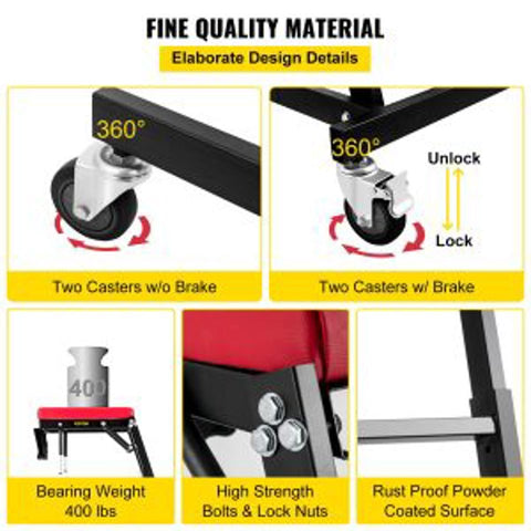 New 400 LBS High - Top Automotive Engine Creeper – Adjustable Over - Engine Work Stand 628520 - with | Sold by Uncle Wiener's Wholesale