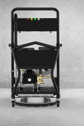 4000 PSI Pressure Washer – Full Unit Front View

Surface Cleaner Attachment with Power Washer

Water Broom Accessory for Pressure Washer

Pressure Washer with Wand and Gas Engine

Side View of Multi-Use Commercial Pressure Washer