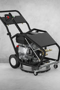 4000 PSI Pressure Washer – Full Unit Front View

Surface Cleaner Attachment with Power Washer

Water Broom Accessory for Pressure Washer

Pressure Washer with Wand and Gas Engine

Side View of Multi-Use Commercial Pressure Washer