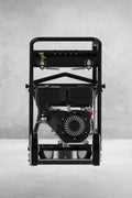 4000 PSI Pressure Washer – Full Unit Front View

Surface Cleaner Attachment with Power Washer

Water Broom Accessory for Pressure Washer

Pressure Washer with Wand and Gas Engine

Side View of Multi-Use Commercial Pressure Washer