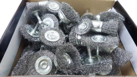 New 40PCS 1.4 - Inch Wire Brush Wheel Set – Steel Rotary Tool Accessories for Drill & Grinder S1011 - with | Sold by Uncle Wiener's Wholesale