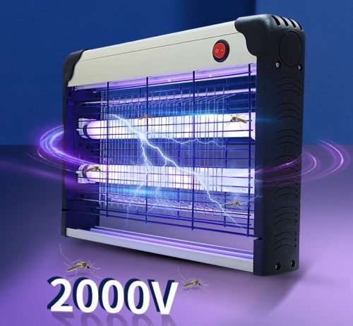 40W Electronic Bug Zapper – Front View

UV Insect Killer for Indoor and Outdoor Use

Bug Zapper Mounted on Wall in Home

Commercial Fly Trap with UV Light

High-Voltage Electric Grid Close-Up

Bug Zapper in Kitchen Environment

Removable Tray for Easy Cleaning