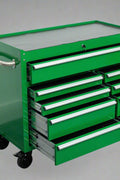 42" 9 - Drawer Rolling Tool Bench – Heavy - Duty Garage Cabinet - with Emerald JD Green