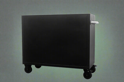 Rolling Tool Bench with Caster Wheels – Matte Black