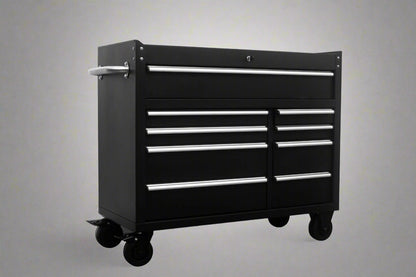 Heavy-Duty Tool Chest with Locking Drawers – Rear View