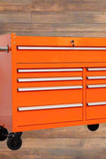42" 9 - Drawer Rolling Tool Bench – Heavy - Duty Garage Cabinet - with Emerald JD Green