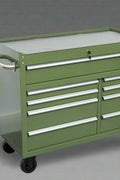 42" 9 - Drawer Rolling Tool Bench – Heavy - Duty Garage Cabinet - with Orange