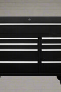 42" 9 - Drawer Rolling Tool Bench – Heavy - Duty Garage Cabinet - with Black