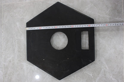 42-inch orange traffic delineator with rubber base
Close-up of reflective bands on safety post
Weighted base for stability on delineator post
Construction zone traffic control delineator
Safety post for pedestrian and event guidance