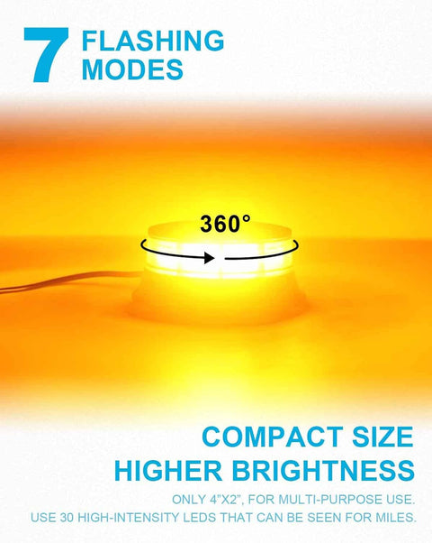 New 4.2 - Inch LED Warning Emergency Strobe Light – Model 1021402 - with | Sold by Uncle Wiener's Wholesale