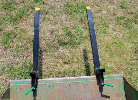"43 Inch Heavy Duty Clamp On Bucket Forks for Tractor"

"2,000 LB Capacity Pallet Forks for Skid Steer and Tractor"

"Clamp On Fork Attachments for Tractor Buckets"

"Heavy Duty Steel Bucket Forks for Moving Pallets and Logs"