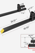 "43 Inch Heavy Duty Clamp On Bucket Forks for Tractor"

"2,000 LB Capacity Pallet Forks for Skid Steer and Tractor"

"Clamp On Fork Attachments for Tractor Buckets"

"Heavy Duty Steel Bucket Forks for Moving Pallets and Logs"