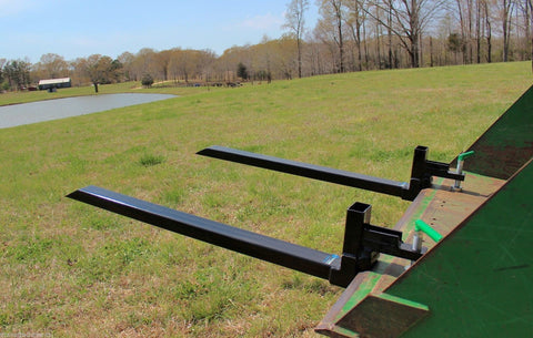 "43 Inch Heavy Duty Clamp On Bucket Forks for Tractor"

"2,000 LB Capacity Pallet Forks for Skid Steer and Tractor"

"Clamp On Fork Attachments for Tractor Buckets"

"Heavy Duty Steel Bucket Forks for Moving Pallets and Logs"