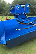 43-inch Excavator Flail Mower Attachment – Blue heavy-duty brush cutter for CAT307/308 and 3–8 ton excavators