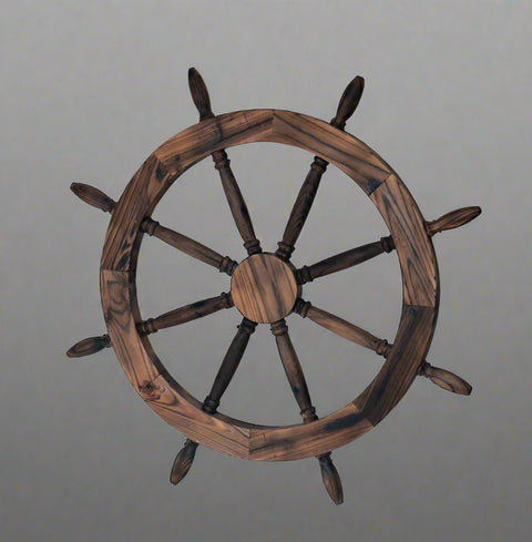 “43 inch rustic wooden ship wheel wall decor”

“Large nautical ship helm wall accent for beach house”

“Vintage coastal wood ship wheel decorative piece”