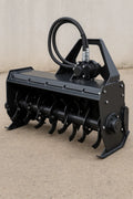 New 44″ Heavy - Duty Mini Skid Steer Rototiller Attachment | Hydraulic Soil Tiller – Model 250429C - with | Sold by Uncle Wiener's Wholesale