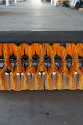 44-Inch Hydraulic Rotary Broom Sweeper Attached to Mini Skid Steer

Close-Up View of Nylon and Metal Brush Sections on Broom Sweeper

Side Profile of MSAB1120 Skid Steer Sweeper Attachment

Top View of Skid Steer Angle Broom with Quick Attach Mount

Brush Section and Hydraulic Motor Detail – Mini Skid Broom Sweeper