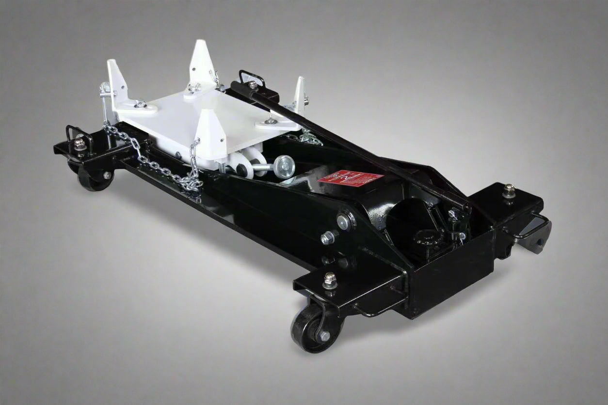 4400 lb low profile transmission jack with adjustable saddle