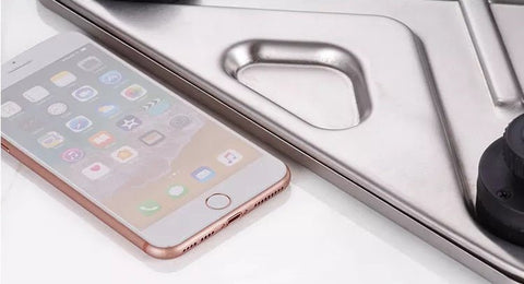 “440lbs digital stainless steel shipping scale with detachable LCD”

“High capacity postal scale for eCommerce and warehouse use”

“Side view of industrial stainless steel shipping scale platform”

“Stainless steel digital scale weighing large package”

“Commercial digital scale with backlit LCD screen and long cord”