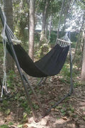 New 440lbs Capacity Hammock with Heavy - Duty Metal Stand – Portable Indoor/Outdoor Use 527BHS - with Gray | Sold by Uncle Wiener's Wholesale